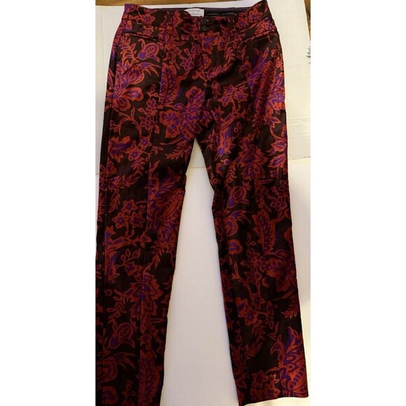 The Essential Slim By Anthropologie Pants‎ Women's Sz 0 Fairygoth Velvet - Picture 3 of 3